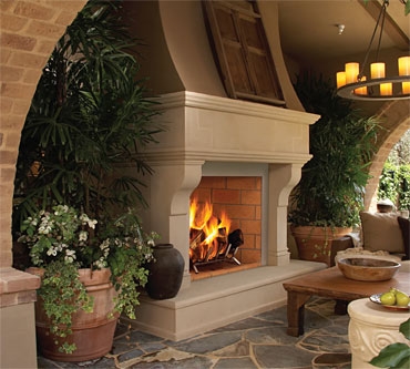 Outdoor Wood Fireplaces Portofino Masonry Kastle Fireplace