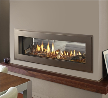 Gas Fireplaces - Crave See-Through - Kastle Fireplace