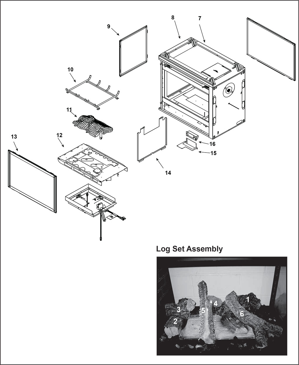 Heat & Glo Pier Parts Diagram 1